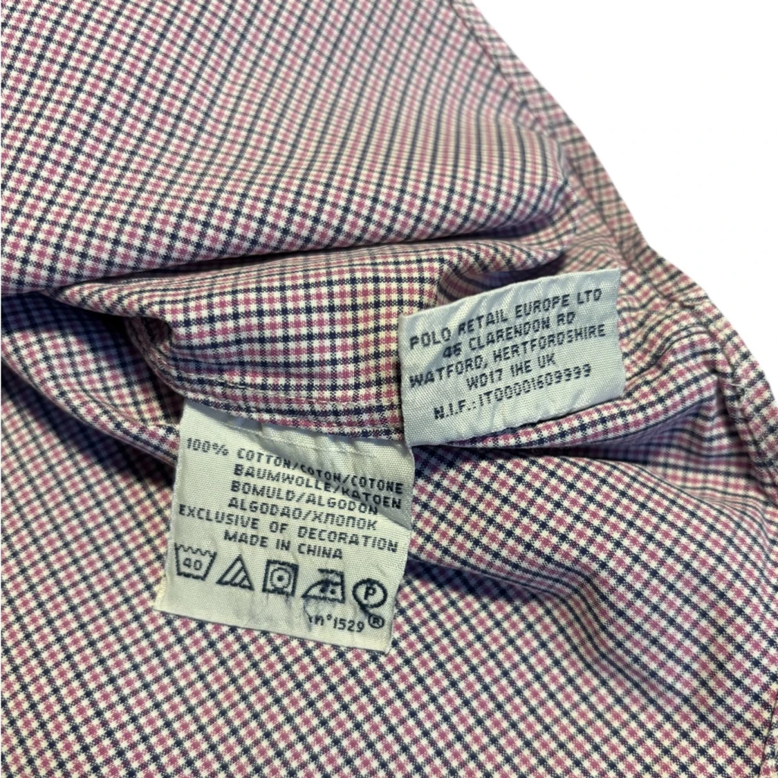 Polo Ralph Lauren rutig skjorta ”lila” | Herr M storlek 15’ | - 4