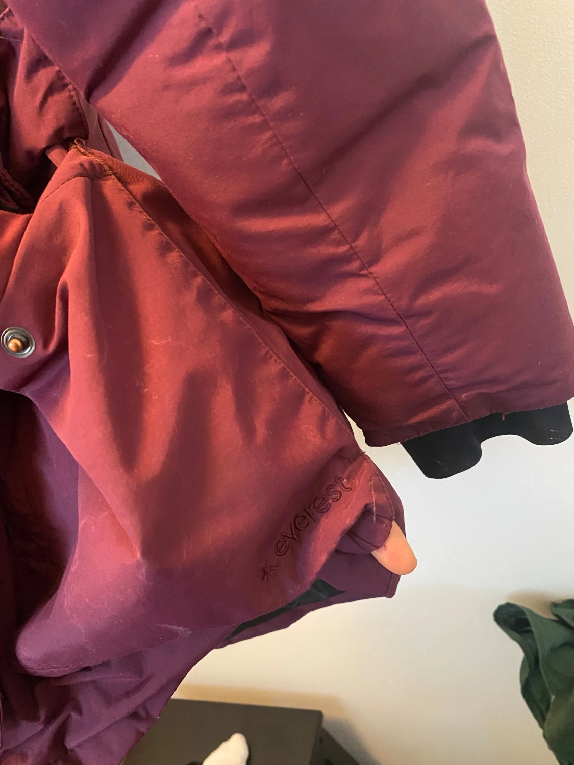 Vinröd parkasjacka från Everest - 5