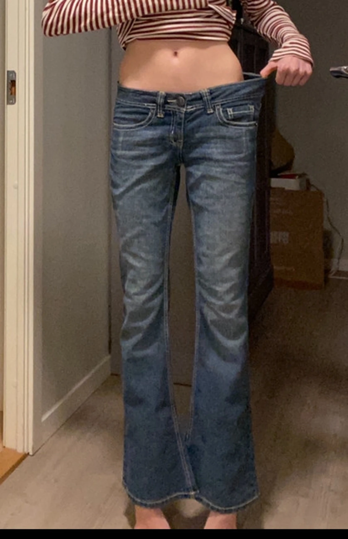 Lågmidjade bootcut jeans no boundries  - 3