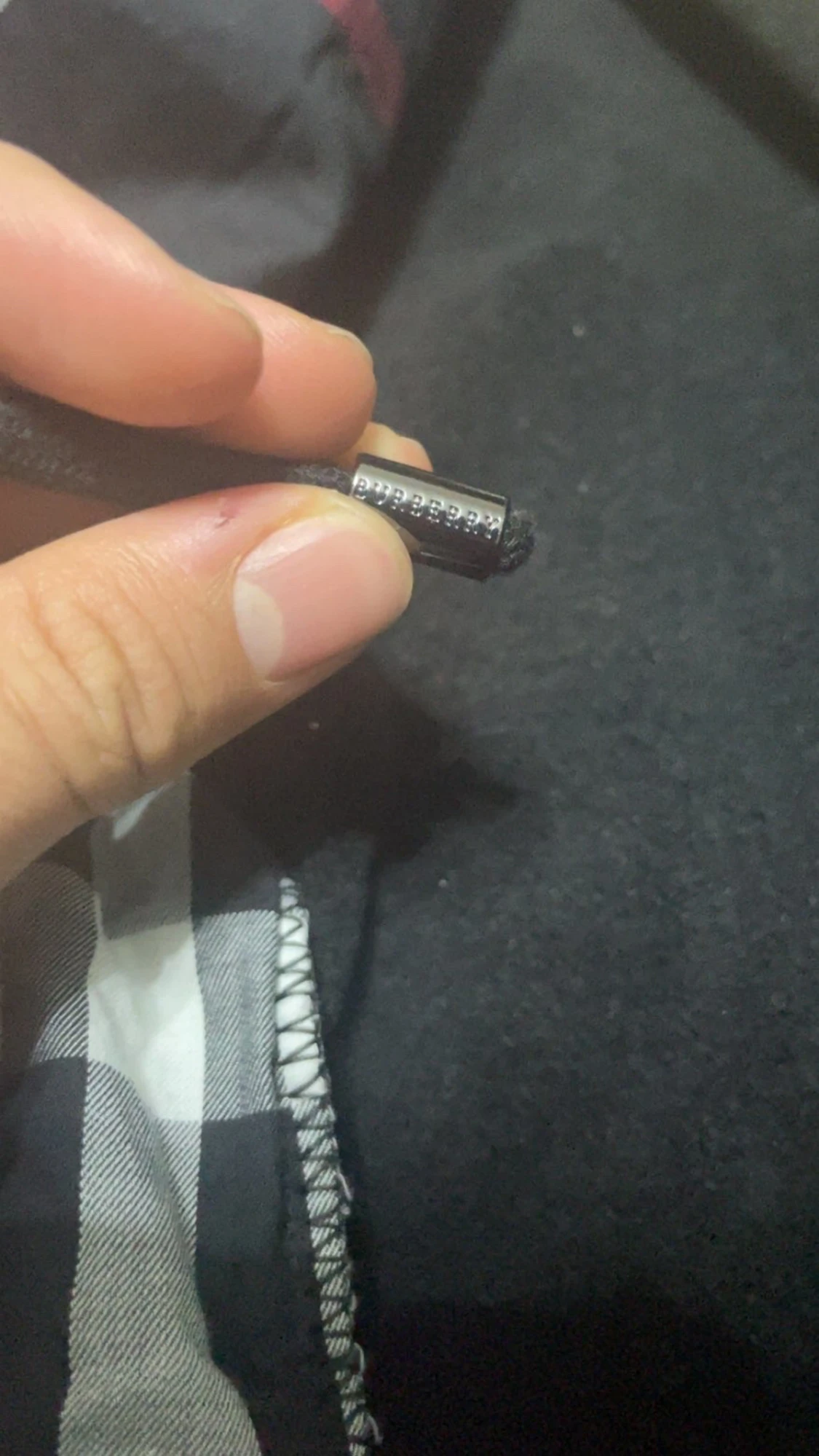 Svart Burberry hoodie med dragkedja - 6