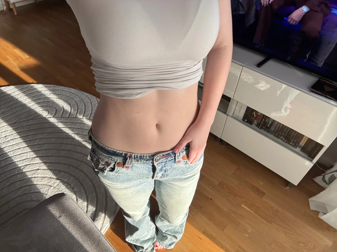 True Religion lågmidjade bootcut jeans - 1