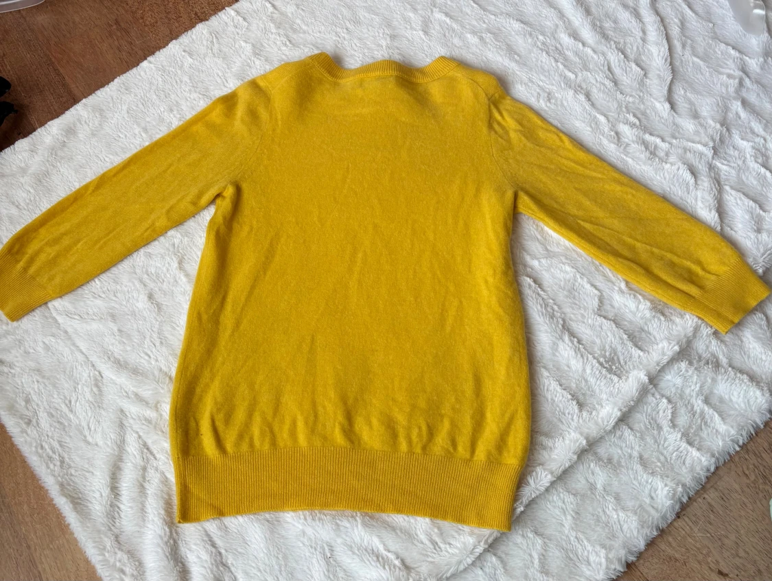 Gul kashmirtröja från J.Crew - 1