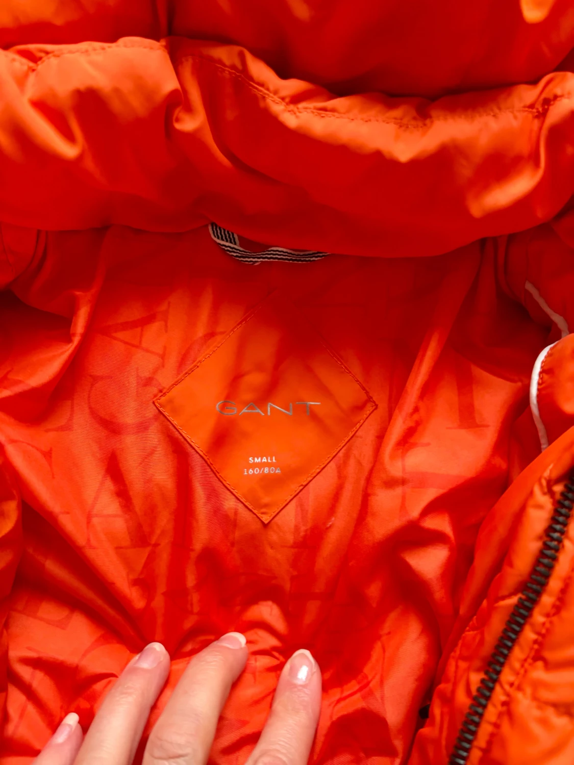 Orange pufferjacka från GANT - 4