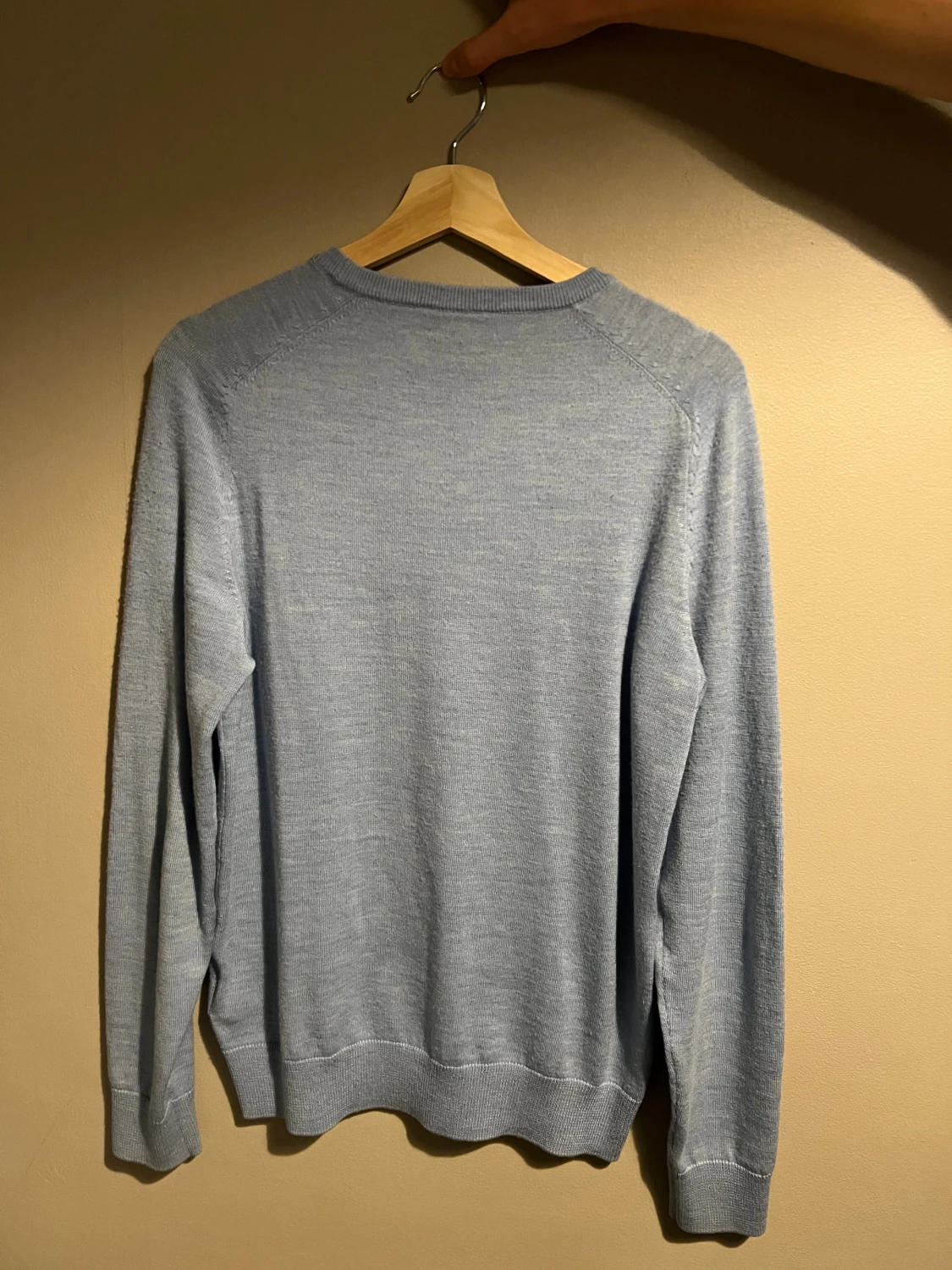 Ljusblå merinoulltröja från Morris - 1