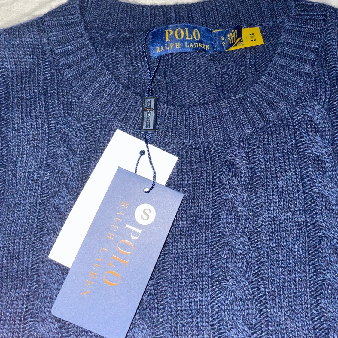 Mörkblå stickad tröja Polo Ralph Lauren - 2