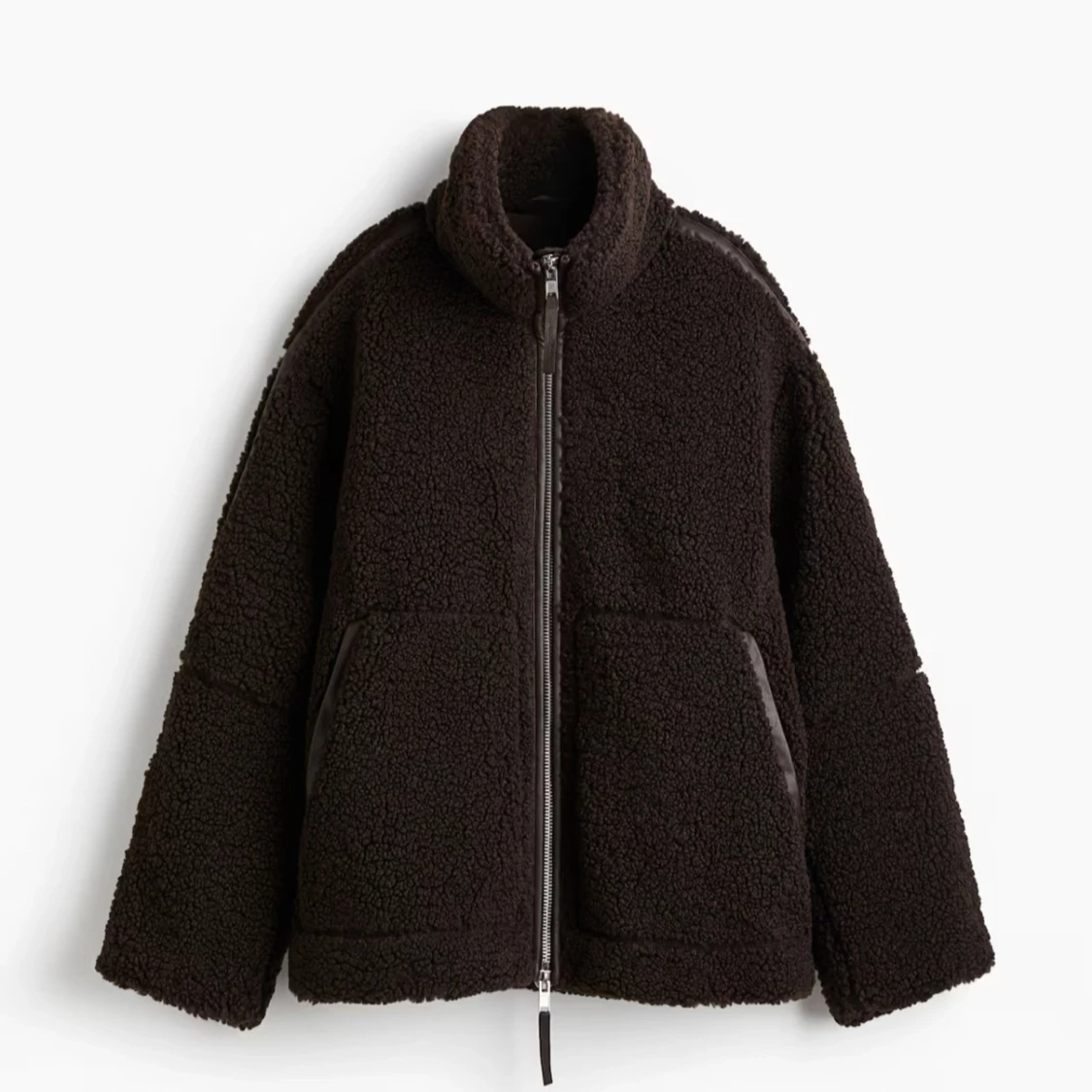 Brun teddyjacka