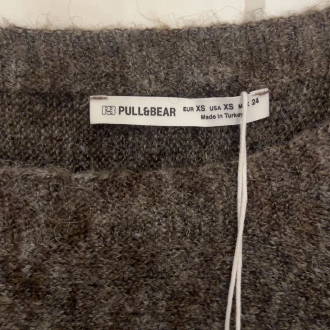 Brun stickad off-shoulder - 2