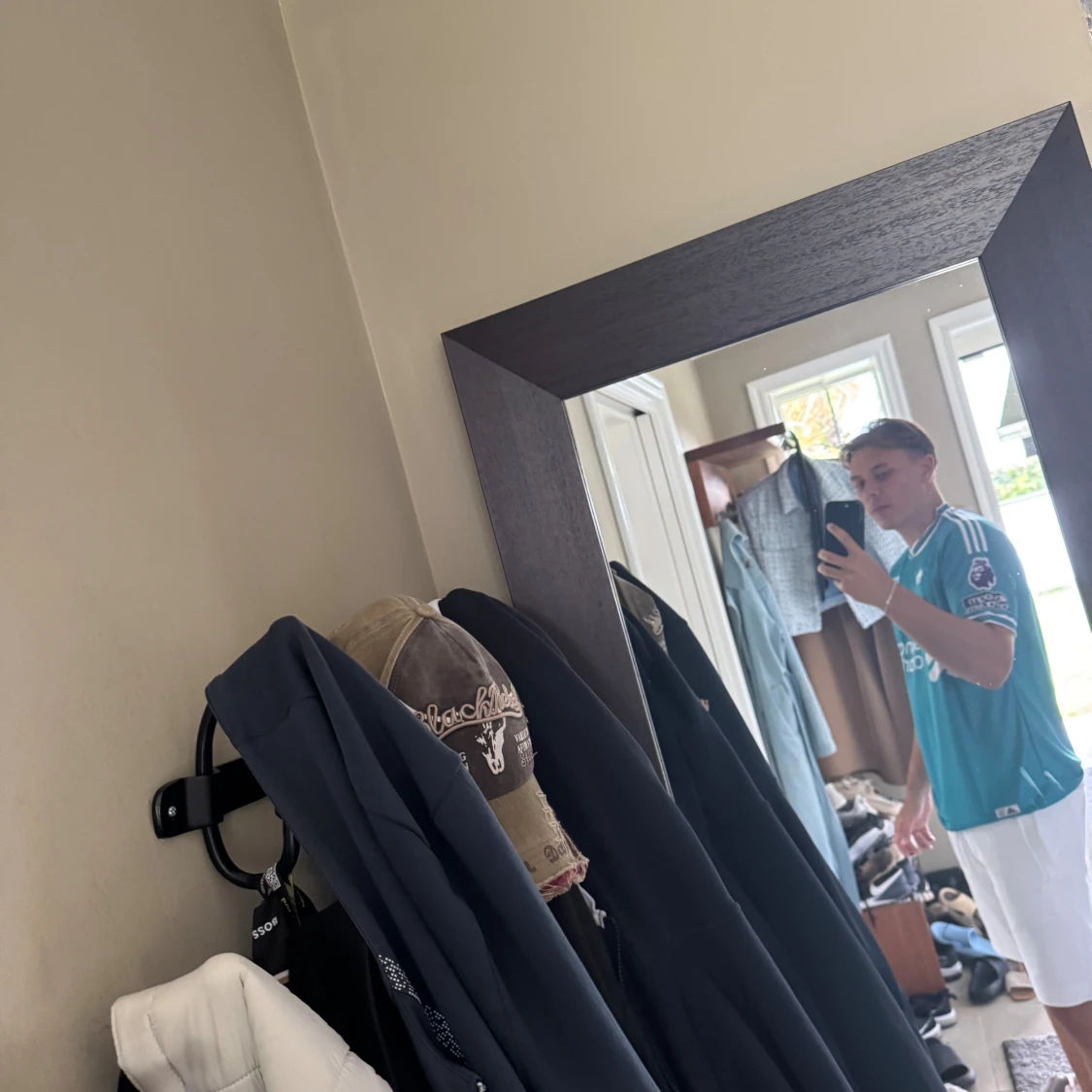 Liverpool Salah bortatröja turkos - 2