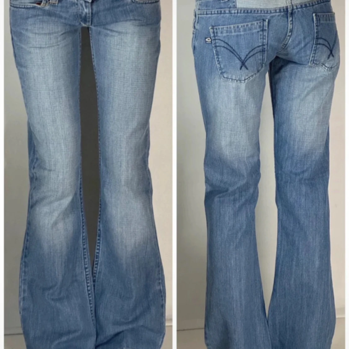 Lågmidjade bootcut jeans