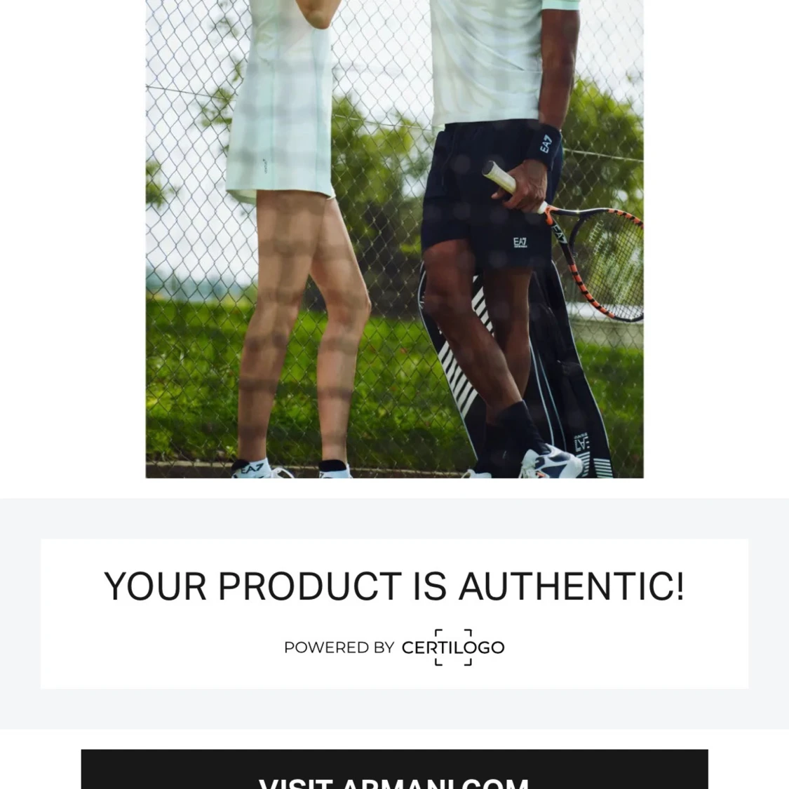 Vit hoodie från EA7 Emporio Armani - 3