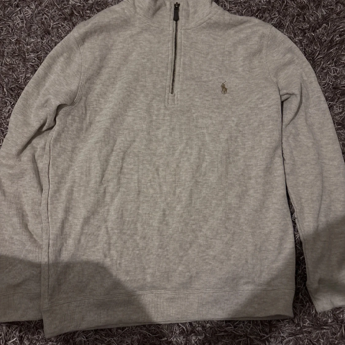 Beige half zip tröja från Ralph Lauren