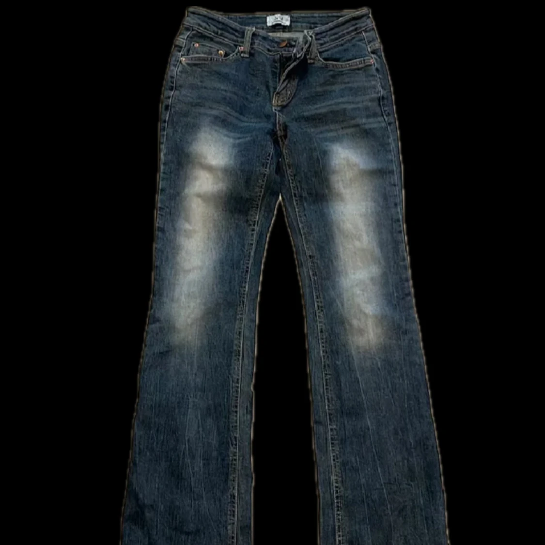 Blå bootcut jeans - 1