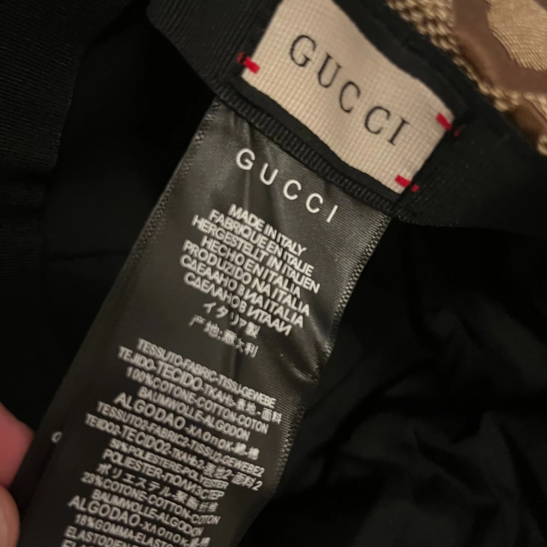 Beige och brun keps från Gucci - 1