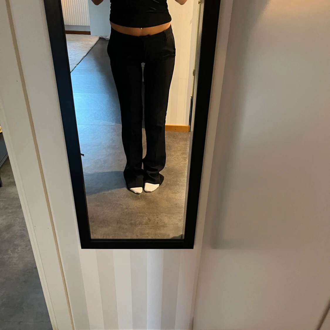 Lågmidjade kostymbyxor i tall - 1