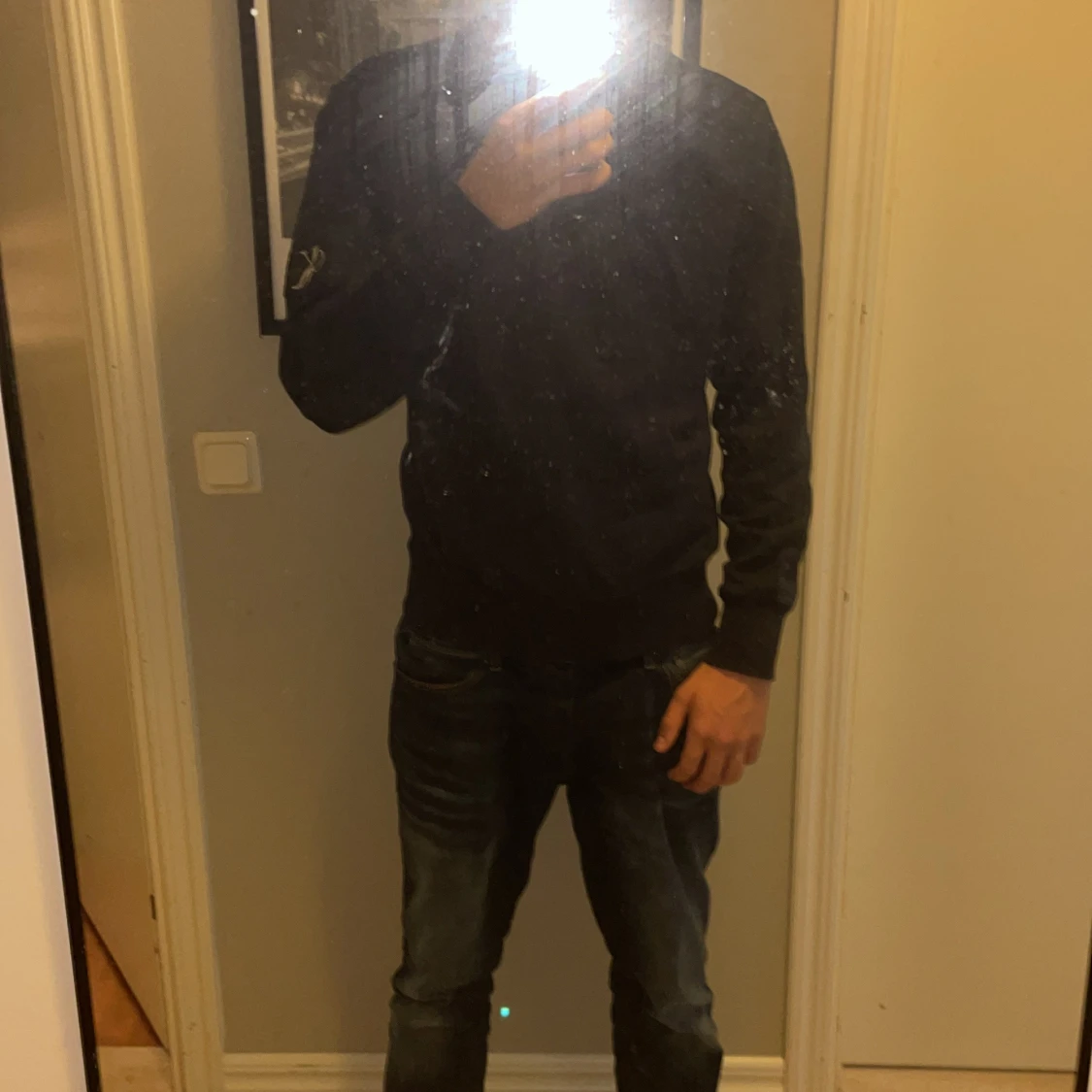 Marinblå sweatshirt från Calvin Klein - 1