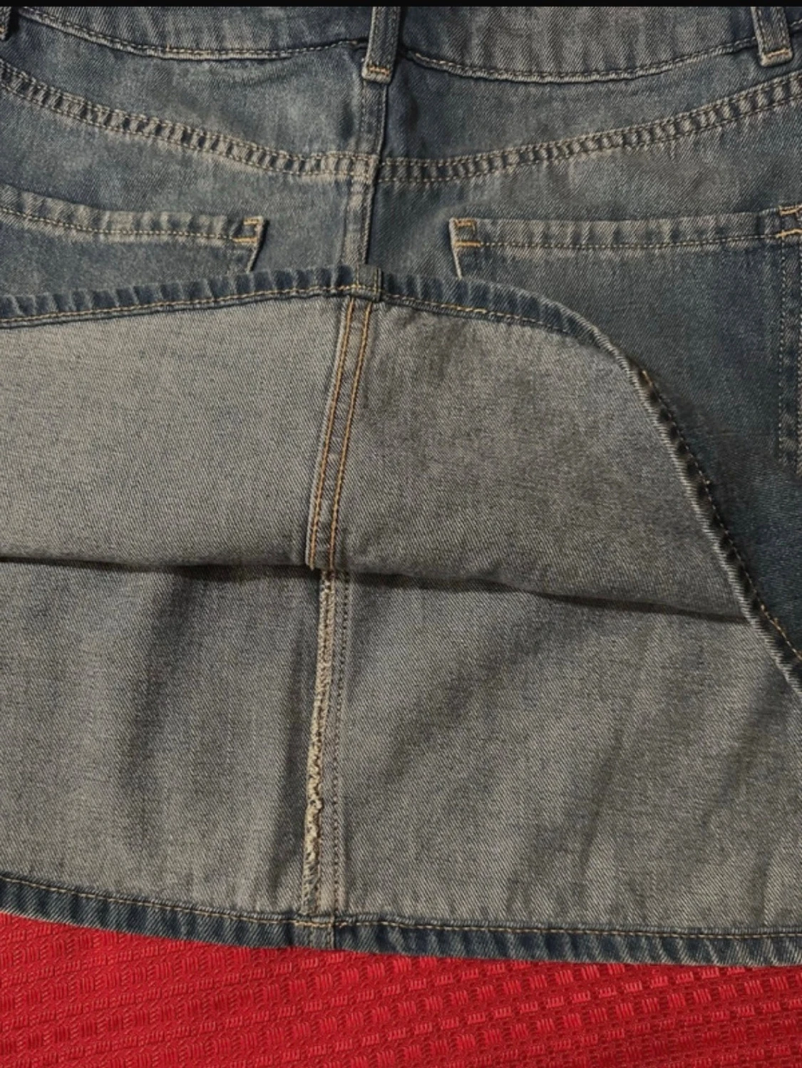 Blå jeanskjol från H&M 38  - 2