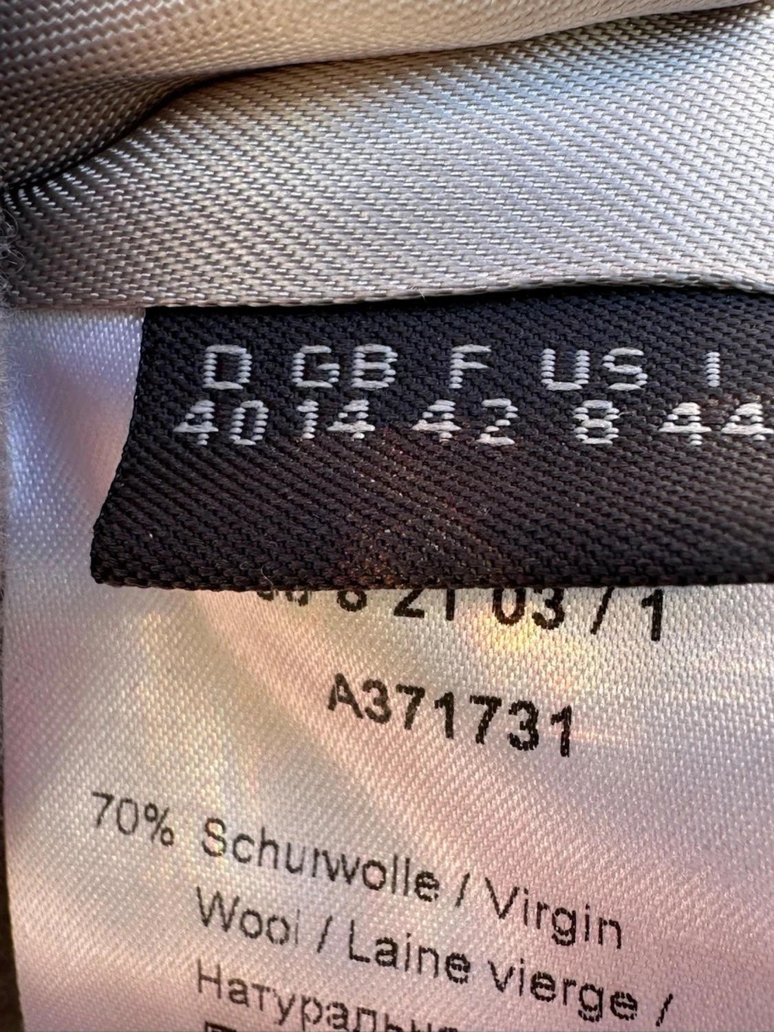 Beige/grå kappa från Oui i ullmix - 3