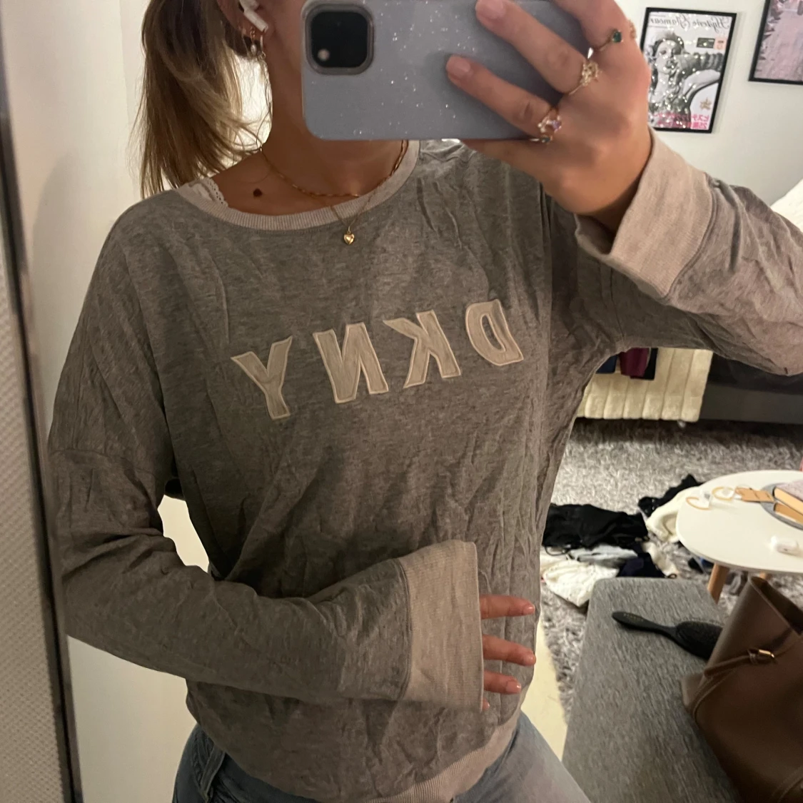 Långärmad dkny tröja  - 2