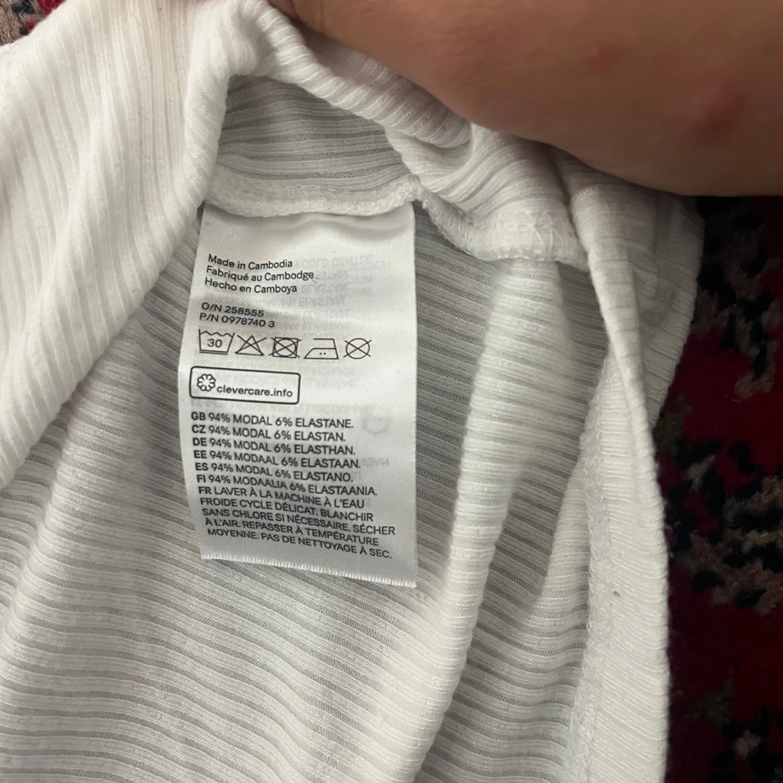 Vit ribbad linnetopp från H&M - 3