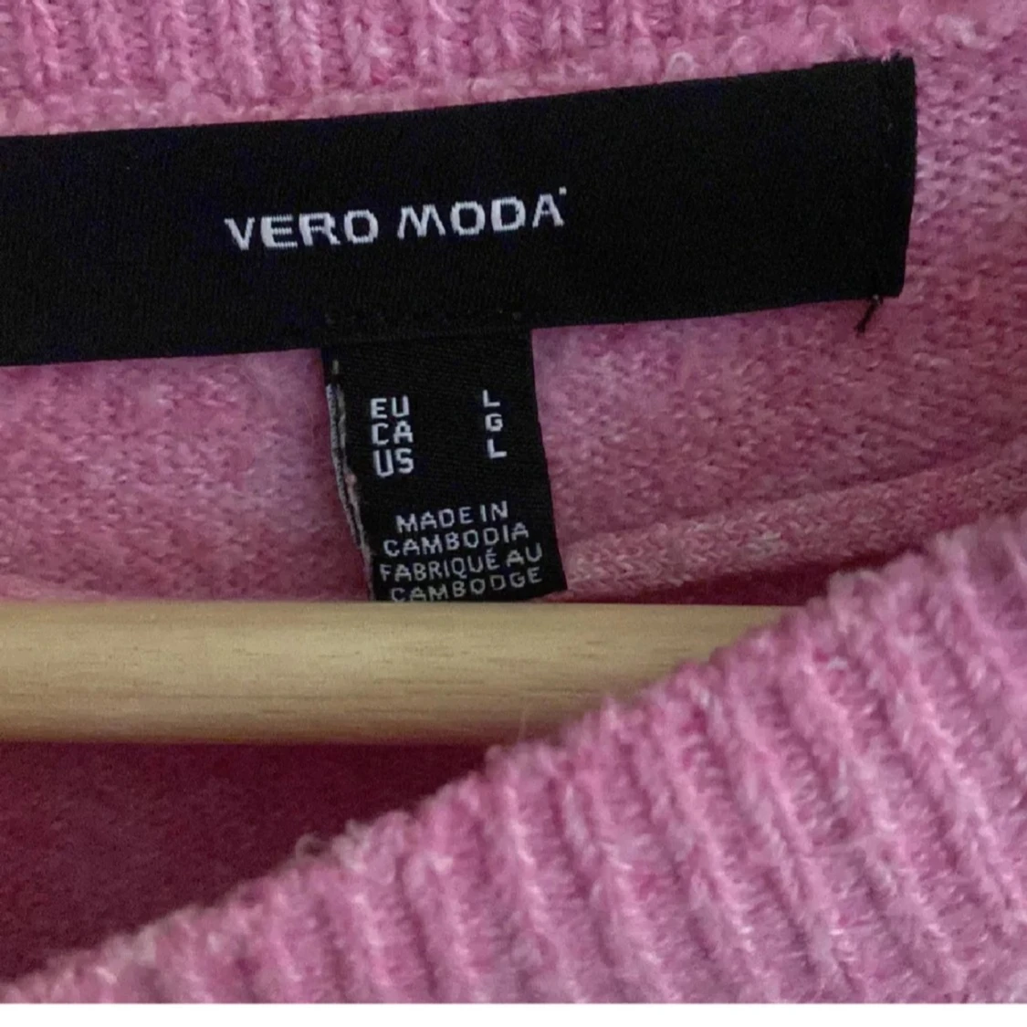 Rosa stickad tröja från Vero Moda - 90