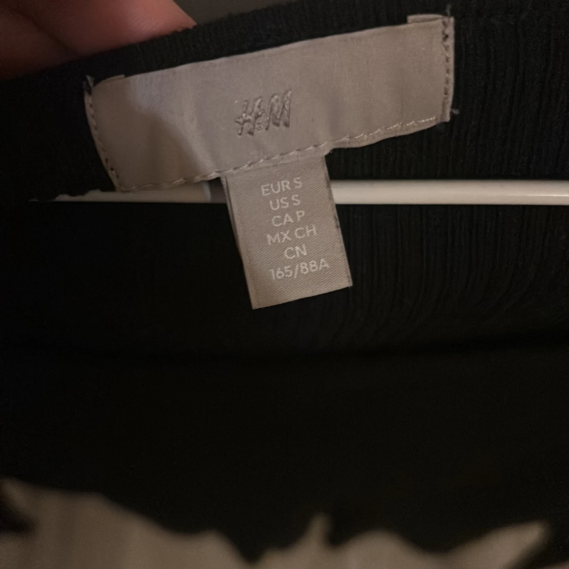 Svart långärmad topp från H&M - 1