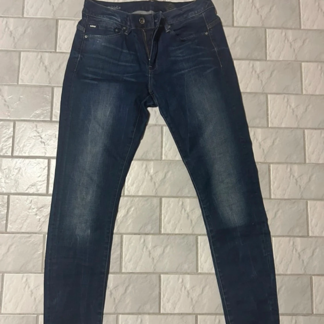 Mörkblå skinny jeans från G-Star RAW