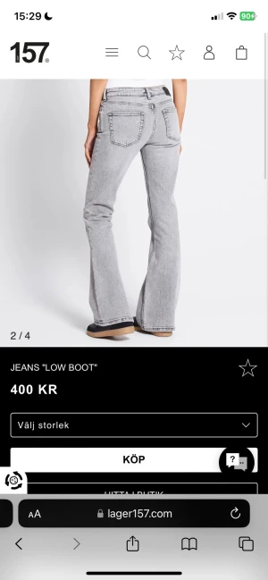 Grå bootcut jeans från Lager 157 - Lågmidjade jeans, Inga defekter använt Max 3 gånger. Som nya 💕