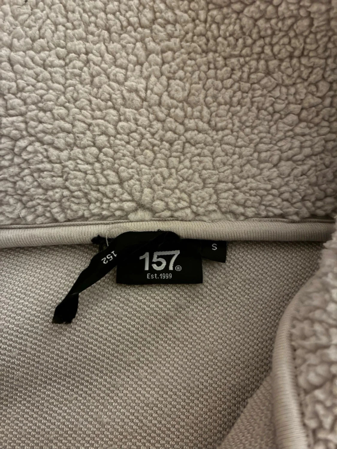 Beige teddyjacka från 157, storlek S - 1