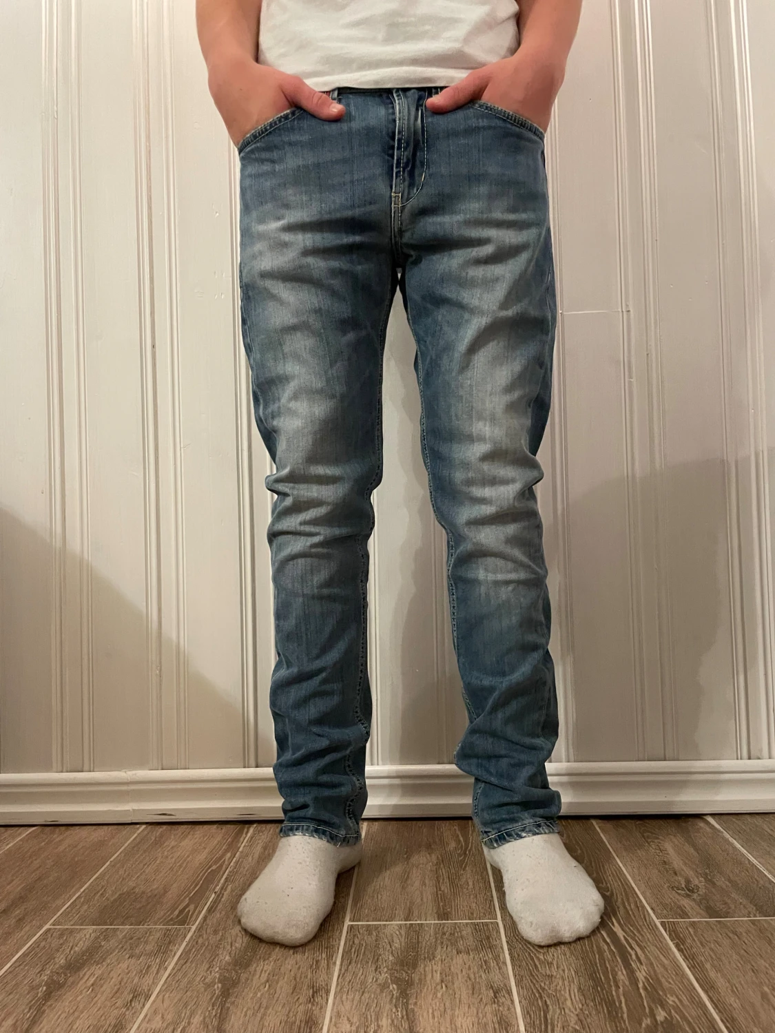 Ljusblå dondup jeans - 1