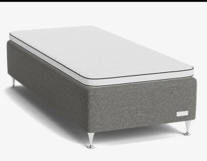 Carpe Diem Beds - Malö 105x200 - Carpe Diem Beds, modell Malö, med DG Zaragoza Steel tyg och Prestige bäddmadrass stretch. 105x200 - fasthet (medium) 