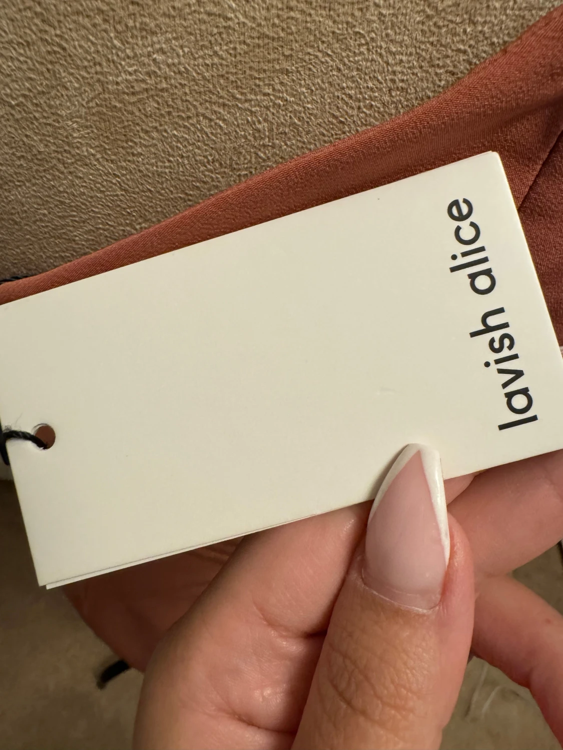 Rostfärgad omlottklänning Lavish Alice - 2