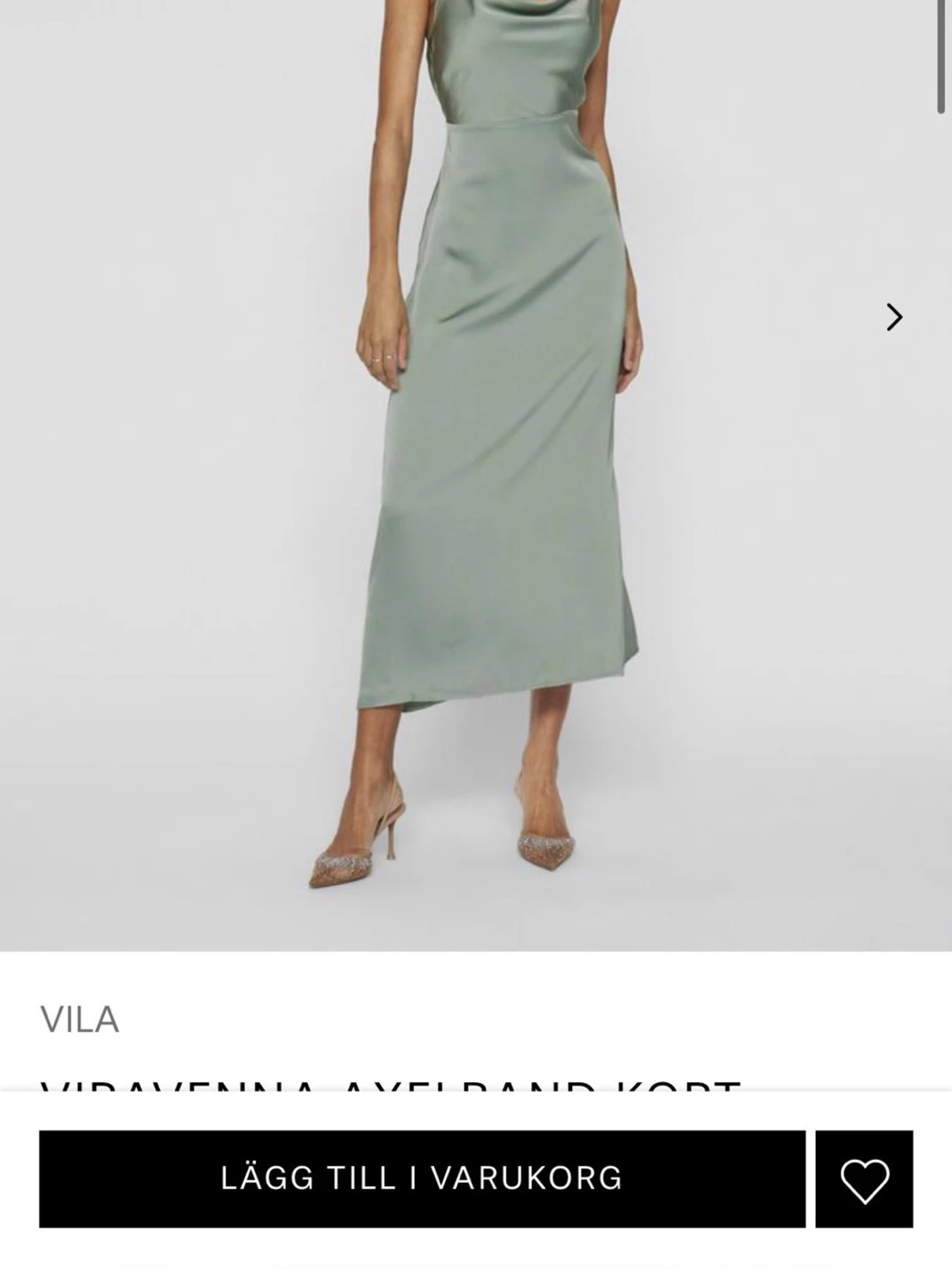 Grön långklänning från Vila