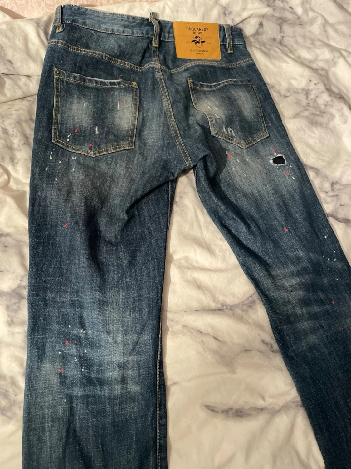 Dsquared2 slim jeans med slitningar - 1