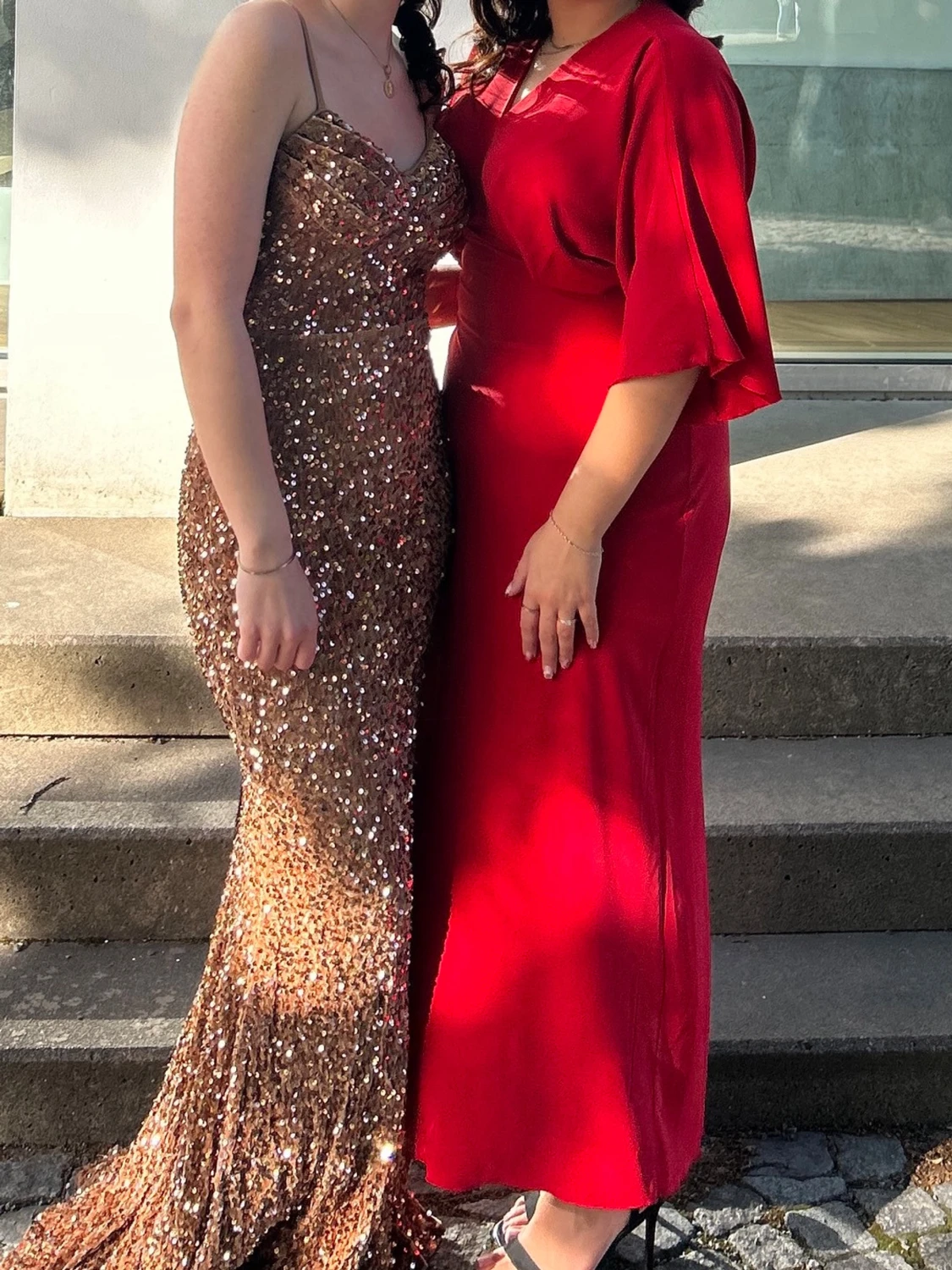 Röd långklänning från Boohoo - 3