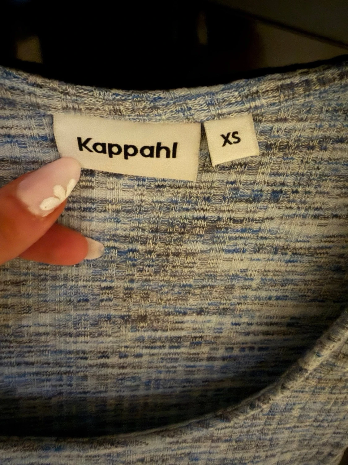 Blåmelerad topp från Kappahl - 1