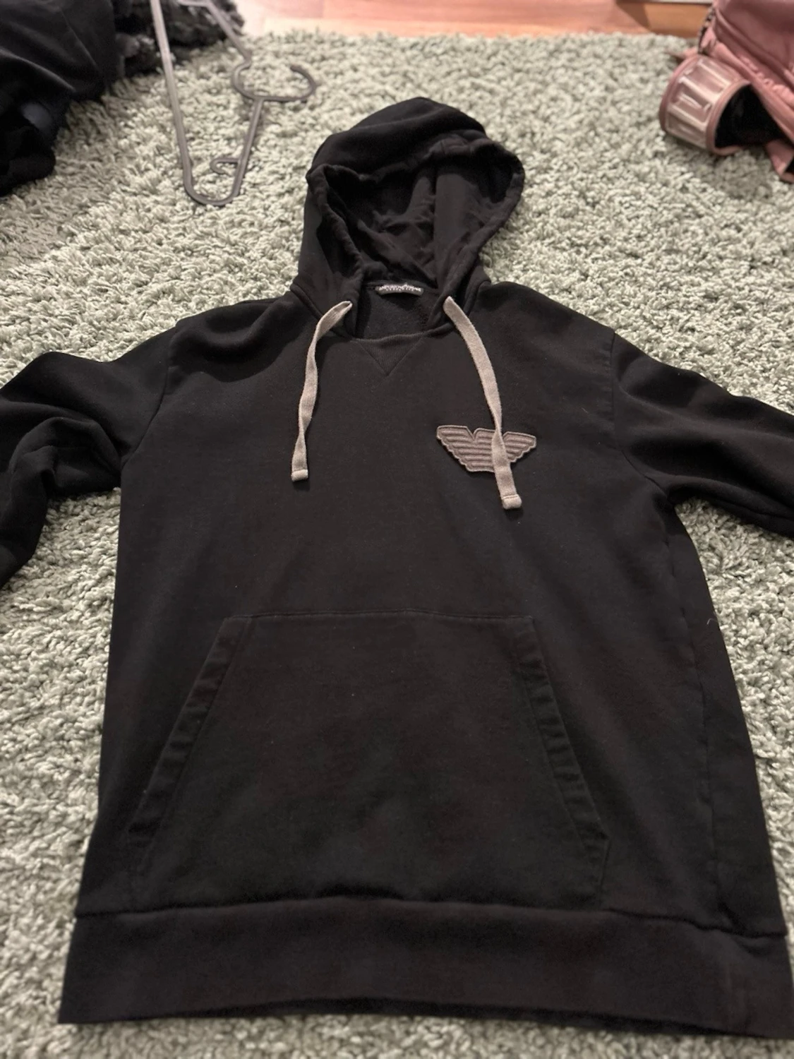 Svart hoodie från Emporio Armani