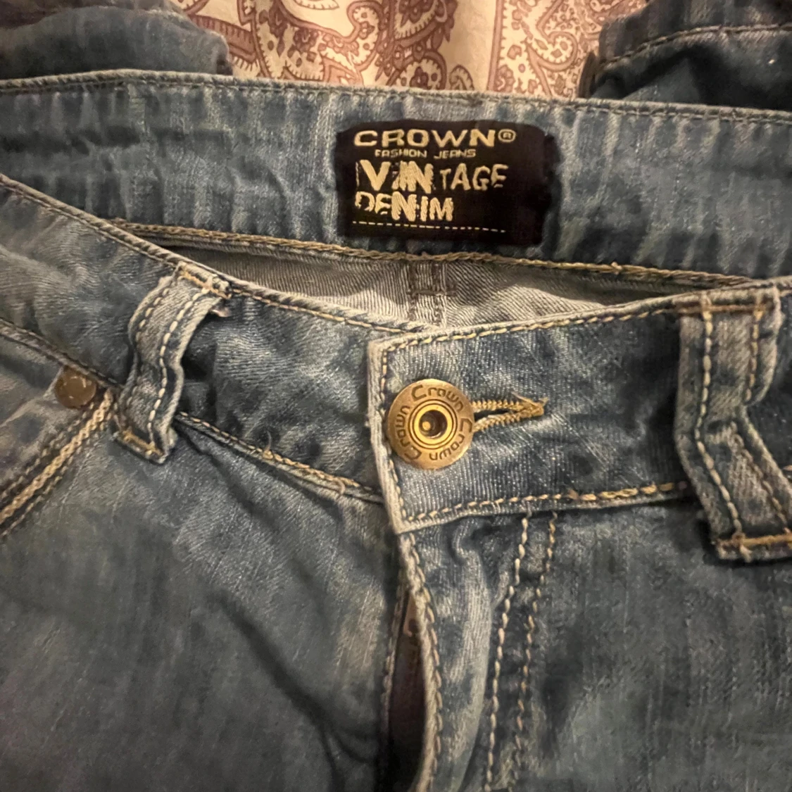 Crown Vintage Denim ljusblå jeans - 1