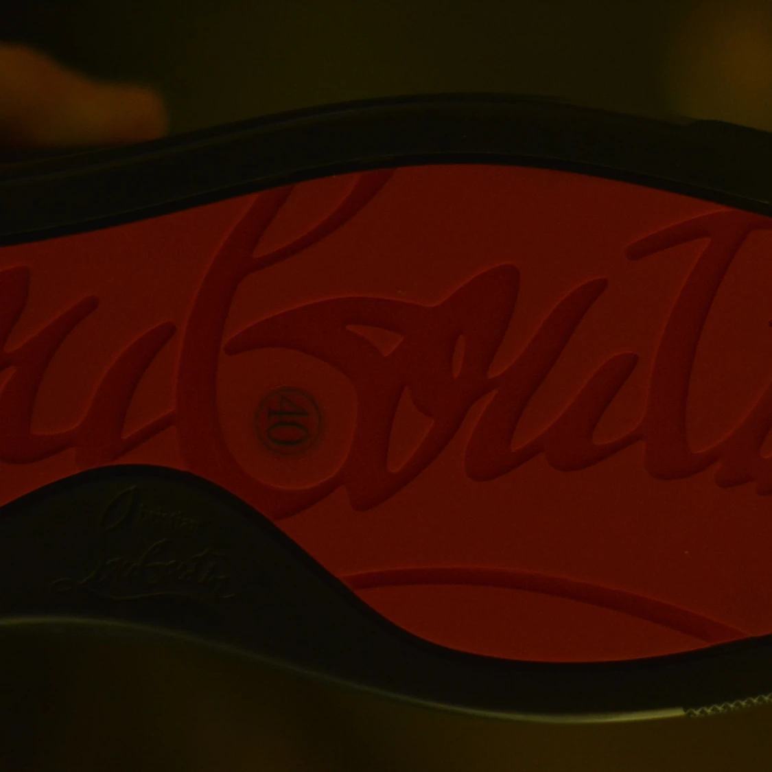 Mörkblå Christian Louboutin sneakers - 4