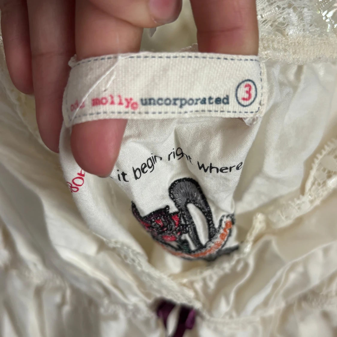 Vit spetsklänning Odd Molly - 2