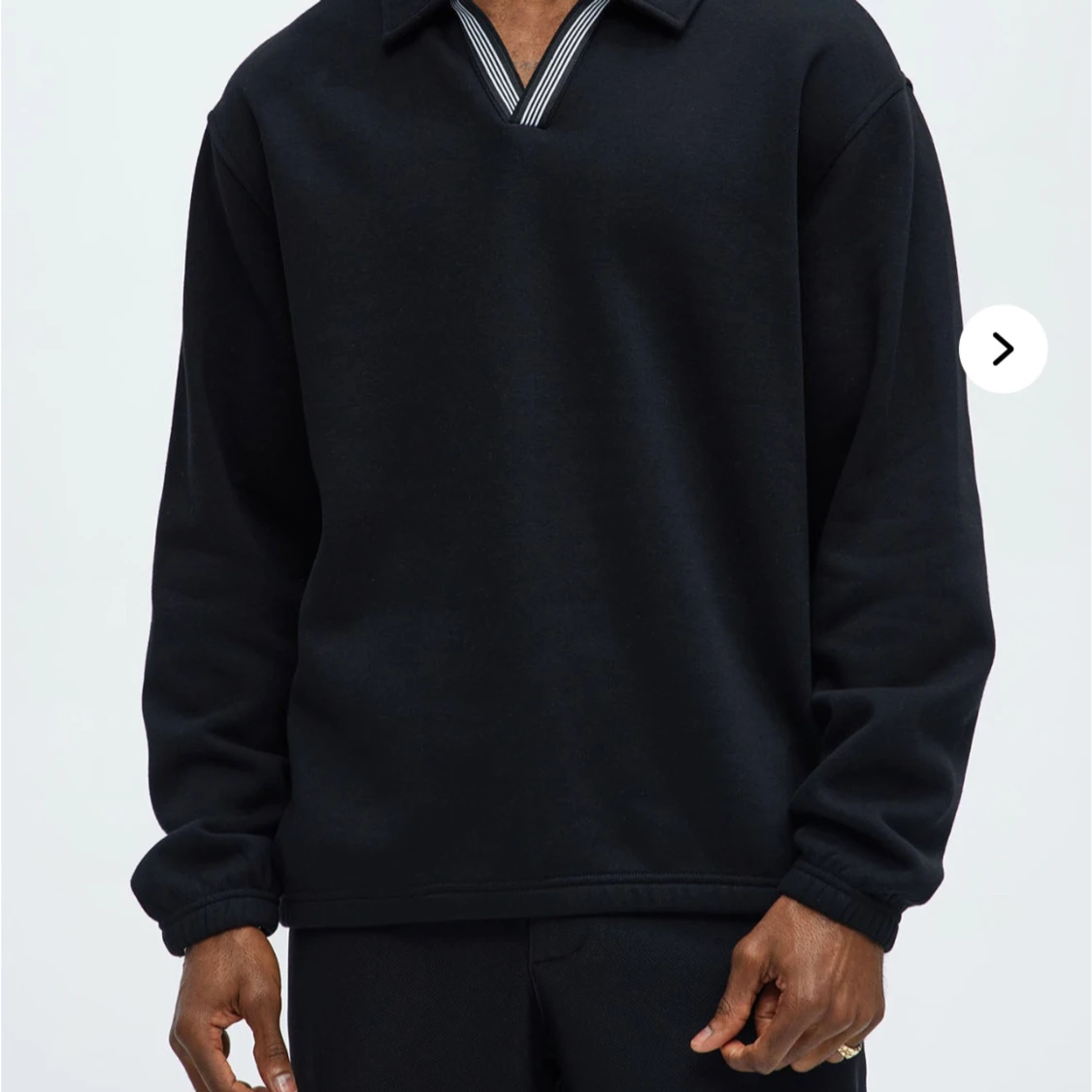 Svart oversized tröja med stor 3:a - 2