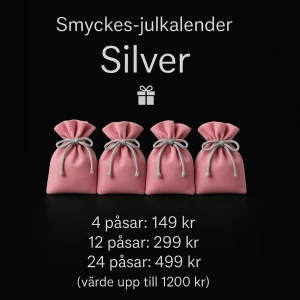 Julkalender  -  (Obs Förbeställning) 🎄✨ Smyckes-Julkalender ✨🎄 24 luckor fyllda med överraskningar – allt från örhängen, ringar, halsband till armband. Perfekt att ge bort eller unna sig själv i december! 🎁 Totalt värde: ca 900–1200 kr 💎 Innehåll: varierande smycken i stilren design 📦 Begränsat antal 📩 Skriv privat vid intresse! Vill du att jag gör flera olika versioner