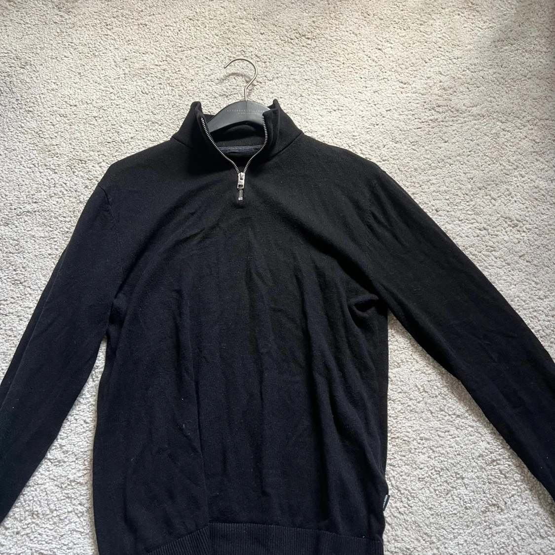 Svart half zip tröja Jack & Jones