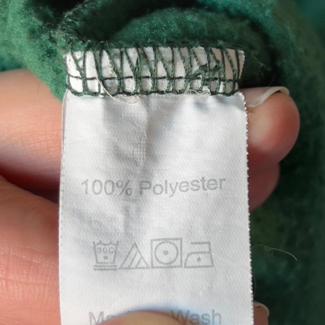 Grön sweatshirt i polyester, stl L - 2