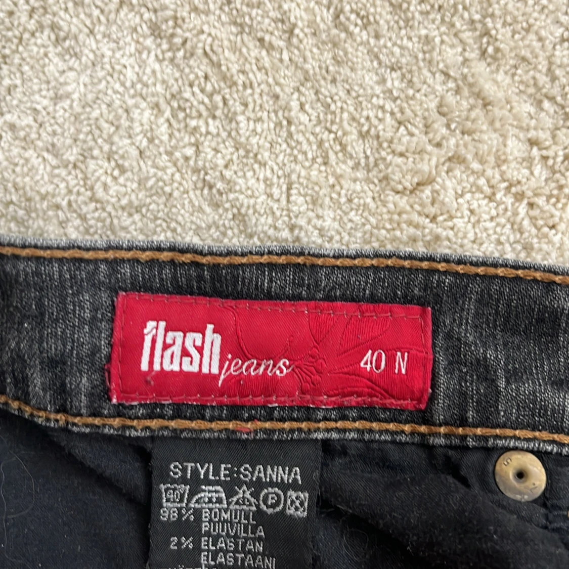 Svarta Flash jeans straight fit - 2