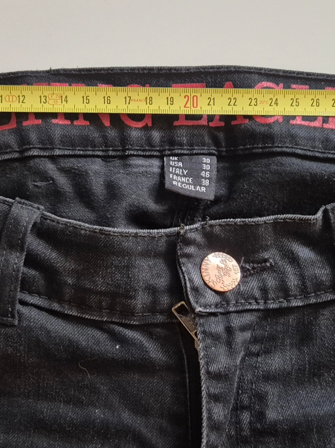 Svart/grå kevlarjeans * stl S/M * Flying Eagle - 6