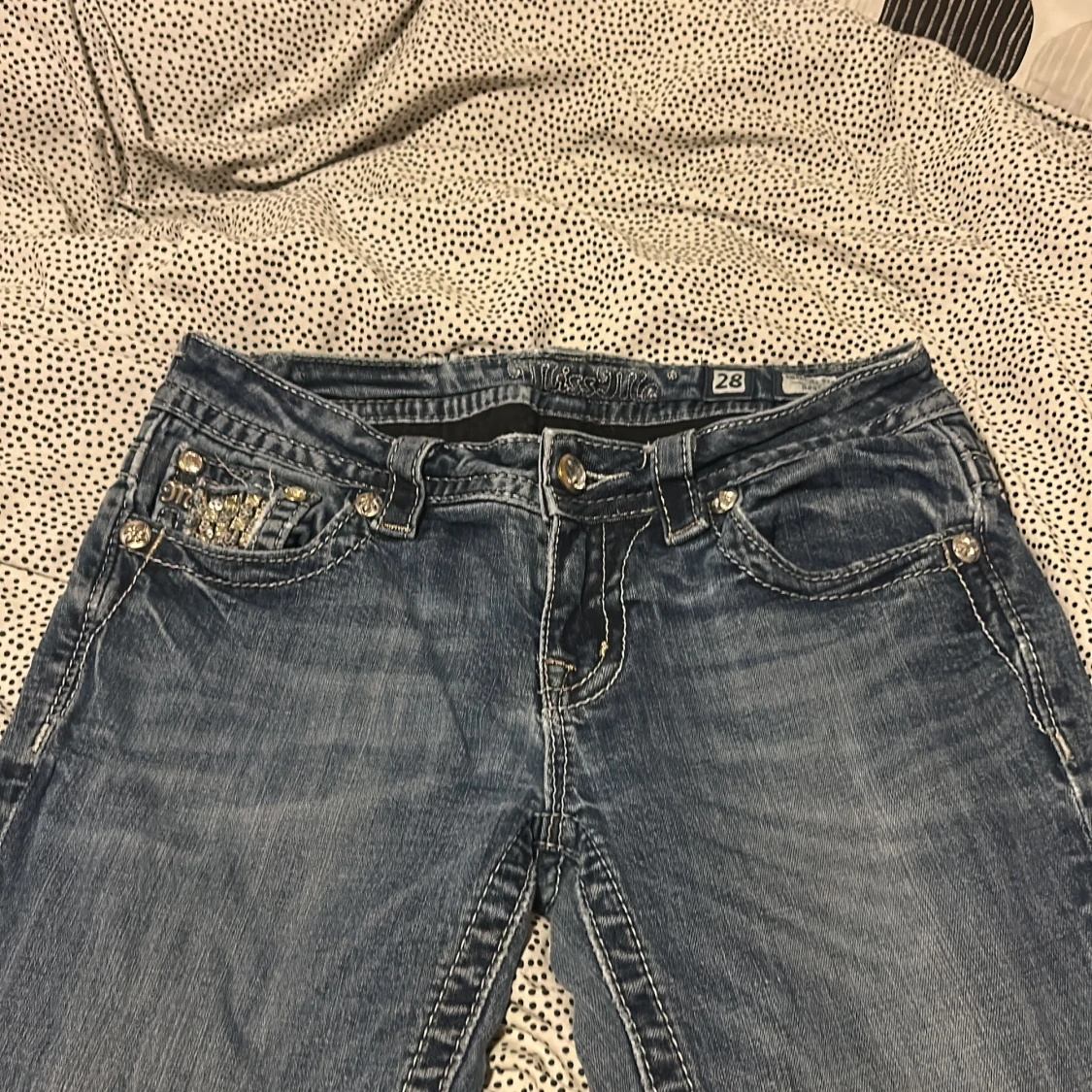 Miss Me jeans med paljettdetaljer - 1