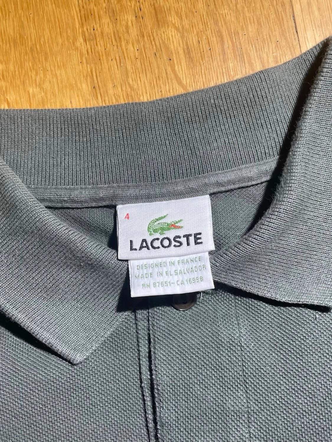 Mörkgrön pikétröja från Lacoste - 2
