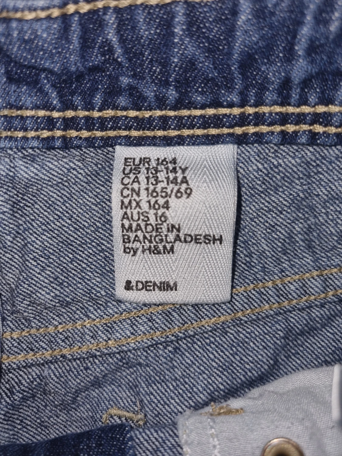 Blå jeansshorts från H&M - 2