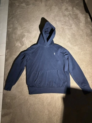 Ralph Lauren hoddie  - En blå Ralph Lauren hoddie med svag ton av lila. Bra skicka endast använt ett fåtal gånger! 
