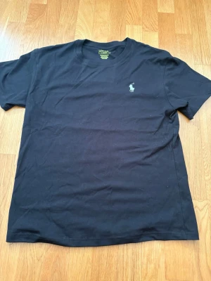  Polo Ralph Lauren T-shirt  - Klassisk svart t-shirt från Polo Ralph Lauren i custom slim fit. T-shirten har korta ärmar, rund halsringning och den ikoniska broderade loggan på bröstet. T-shirten är slim därför för dig som gillar lite pösigare T-shirt med storlek M kmr passa bra med! Pris kan diskuteras vid snabb affär.